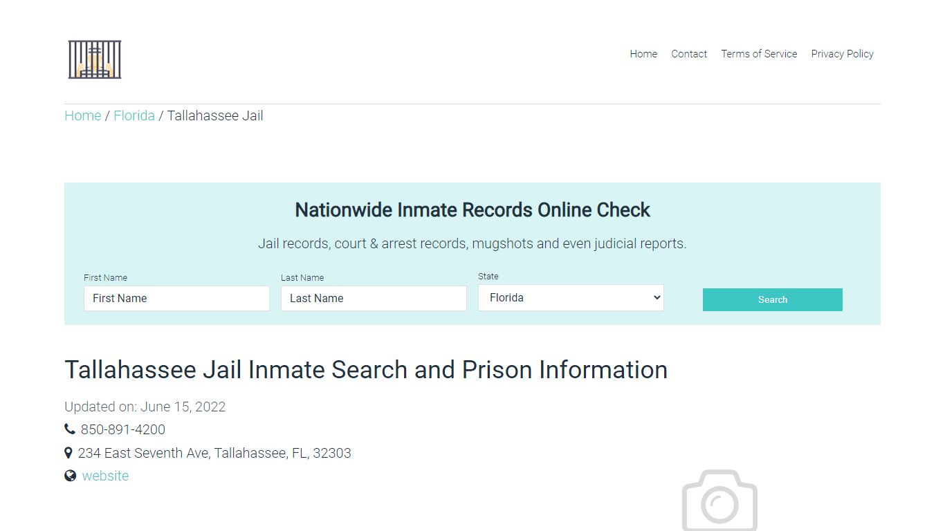 Tallahassee Jail Inmate Search and Prison Information